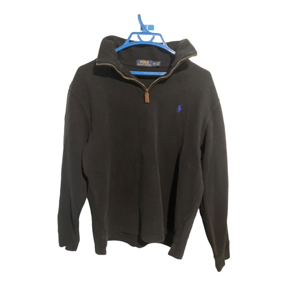 Black Polo Ralph Lauren 1/4 zip jumper - Picture 4 of 6